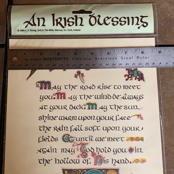 An Irish Blessing Vintage Poster - Picture 9 of 10